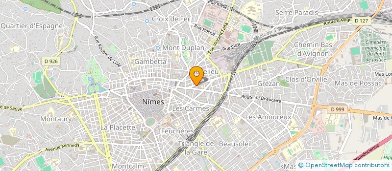 localisation de l'entreprise MADAME ZSUZSA BERKI  NIMES