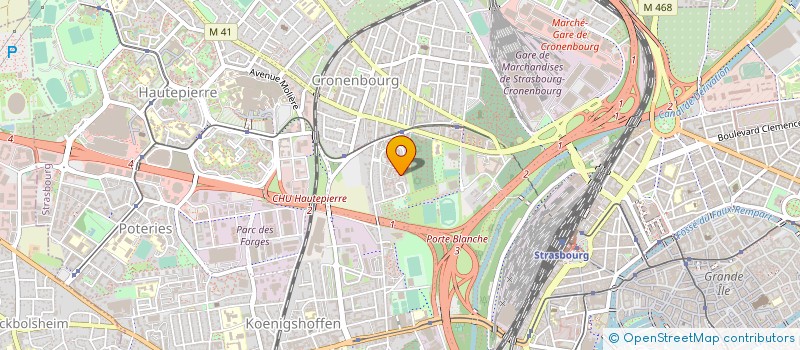 localisation de l'entreprise MADAME ZSUZSANNA UJTZ à STRASBOURG