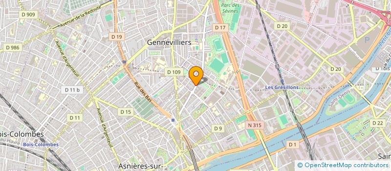 localisation de l'entreprise MADAME ZUENA BENZIDANE  GENNEVILLIERS