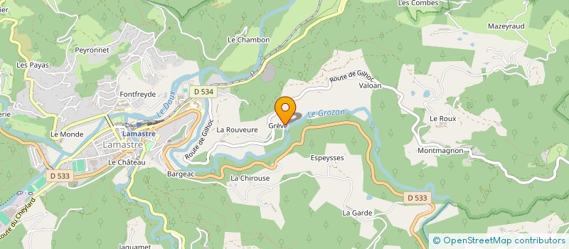 localisation de l'entreprise MADAME ZUZANA VANKOVA  LAMASTRE