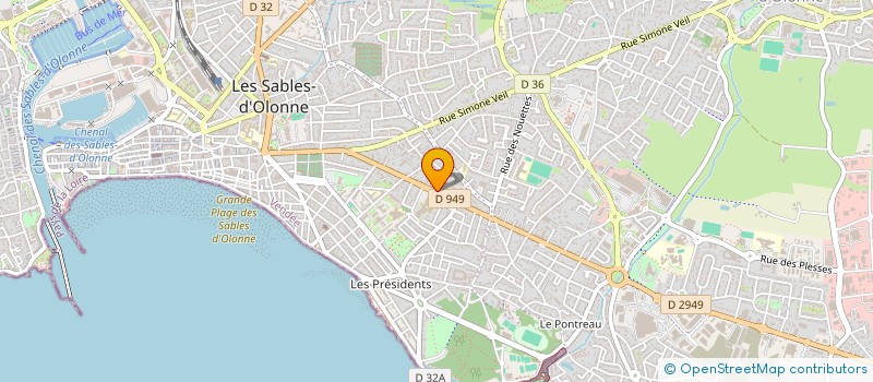 localisation de l'entreprise MADANER à LES SABLES D'OLONNE