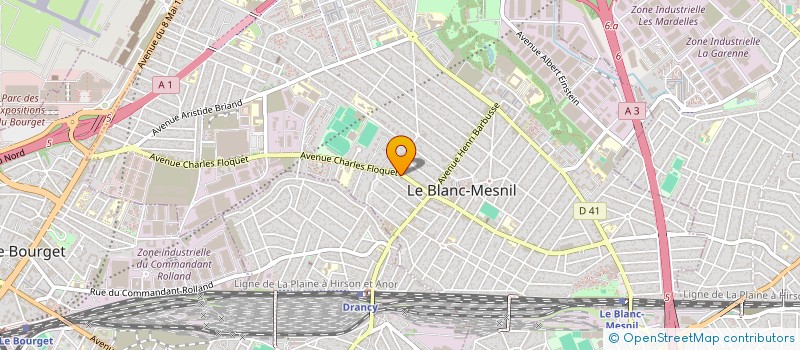 localisation de l'entreprise MADANI à LE BLANC-MESNIL