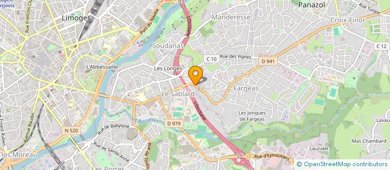 localisation de l'entreprise MADANI à LIMOGES
