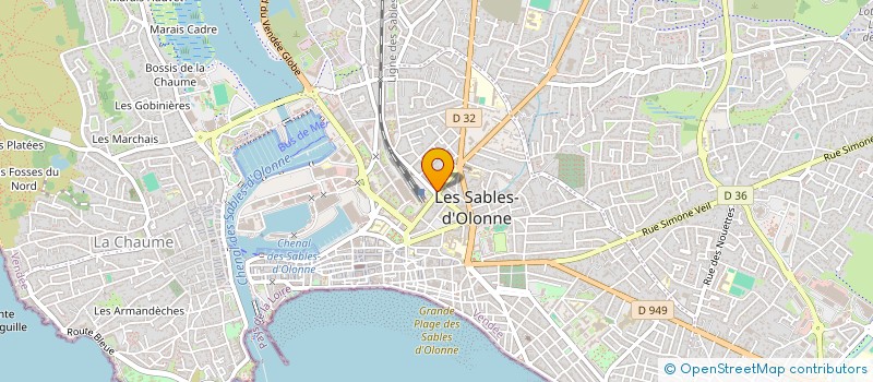 localisation de l'entreprise MADANO à LES SABLES D'OLONNE