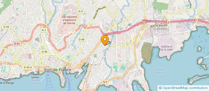 localisation de l'entreprise MADARUN à FORT-DE-FRANCE