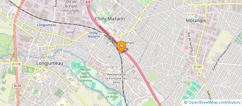 localisation de l'entreprise MADAV HOLDING  CHILLY-MAZARIN