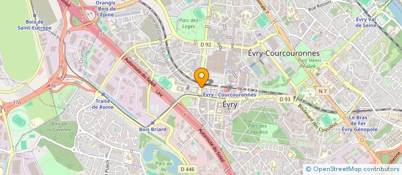 localisation de l'entreprise MADAWA TRANSPORTS  EVRY-COURCOURONNES