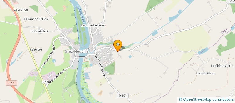 localisation de l'entreprise MADBRIFLA à GREZ-NEUVILLE