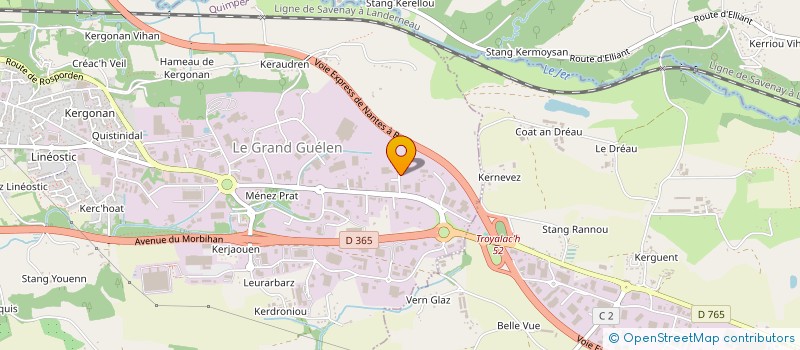 localisation de l'entreprise MADDELIO à QUIMPER