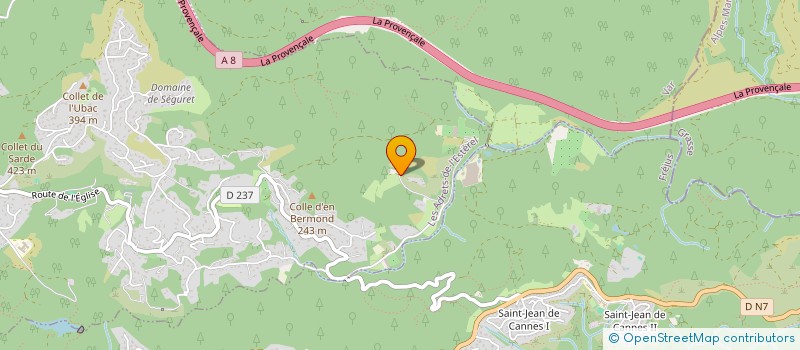 localisation de l'entreprise MADDY IMMO  LES ADRETS-DE-L'ESTEREL