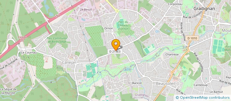 localisation de l'entreprise MADE  GRADIGNAN