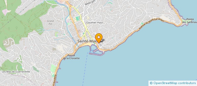 localisation de l'entreprise MADE AZUR DIFFUSION à SAINTE-MAXIME