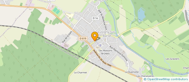 localisation de l'entreprise MADE IN COIFF  LUSIGNY-SUR-BARSE