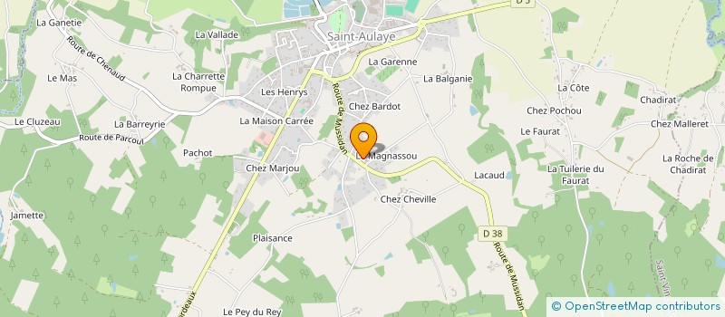 localisation de l'entreprise MADE IN EULALIA  SAINT AULAYE-PUYMANGOU