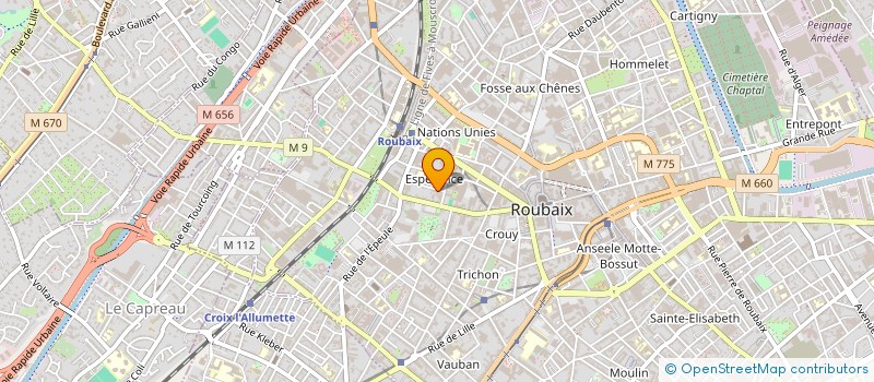 localisation de l'entreprise MADE IN LINKS  ROUBAIX