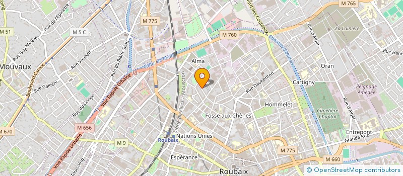 localisation de l'entreprise MADE IN'S  ROUBAIX