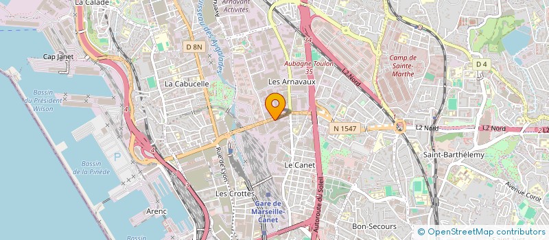 localisation de l'entreprise MADE IN TOULON . COM à MARSEILLE