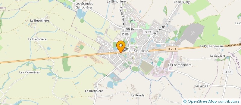 localisation de l'entreprise MADE TO WOOD à TREIZE-SEPTIERS