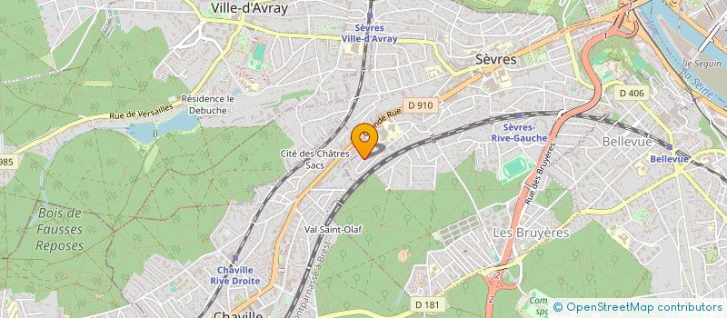 localisation de l'entreprise MADE WITH à SEVRES