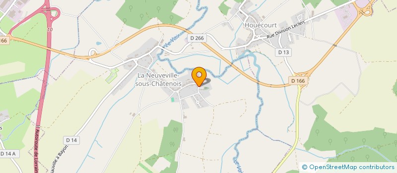 localisation de l'entreprise MADEC à LA NEUVEVILLE-SOUS-CHATENOIS