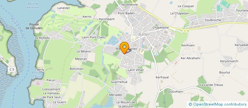 localisation de l'entreprise MADEC à BADEN
