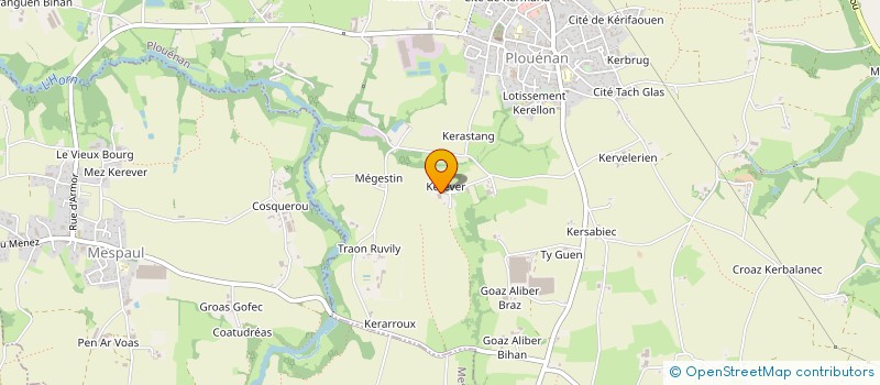 localisation de l'entreprise MADEC à PLOUVORN