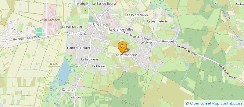 localisation de l'entreprise MADECO à CREANCES