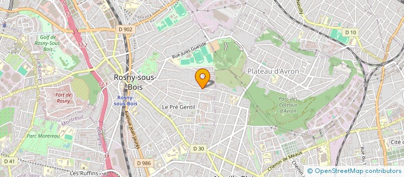 localisation de l'entreprise MADEFORM S A R L à ROSNY-SOUS-BOIS