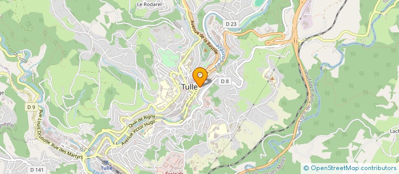 localisation de l'entreprise MADEL à TULLE
