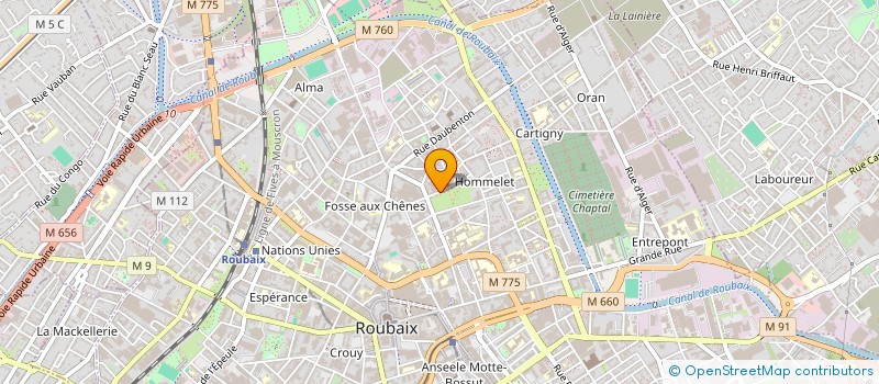 localisation de l'entreprise MADEL  ROUBAIX