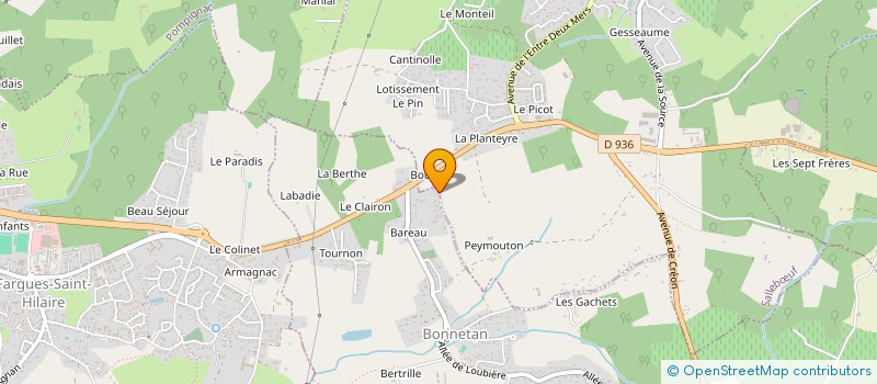 localisation de l'entreprise MADEL  BONNETAN