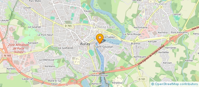 localisation de l'entreprise MADEL  AURAY