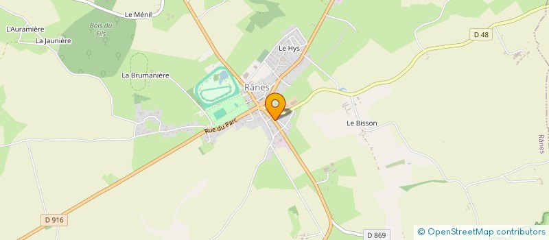 localisation de l'entreprise MADELAINE-HERBIOR à RANES