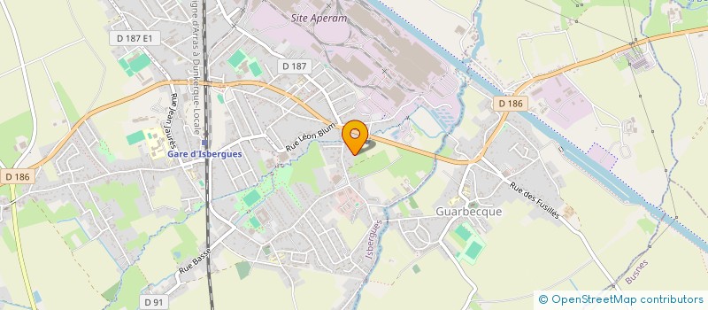 localisation de l'entreprise MADELAU  ISBERGUES