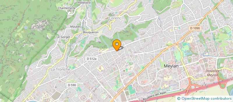 localisation de l'entreprise MADELE  CORENC