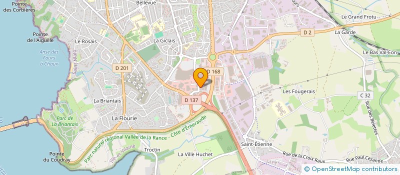 localisation de l'entreprise MADELEINE 2001  SAINT-MALO