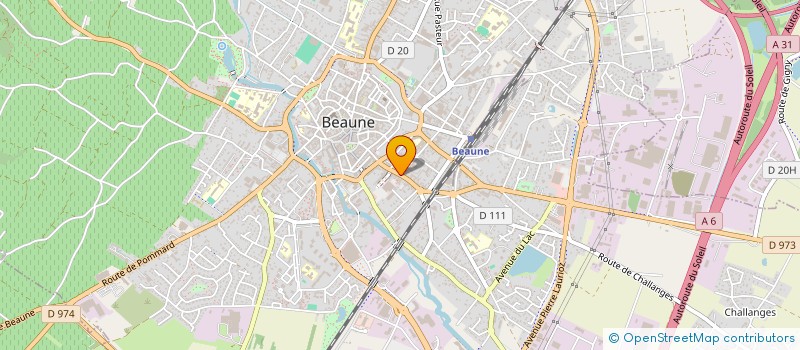 localisation de l'entreprise MADELEINE à BEAUNE