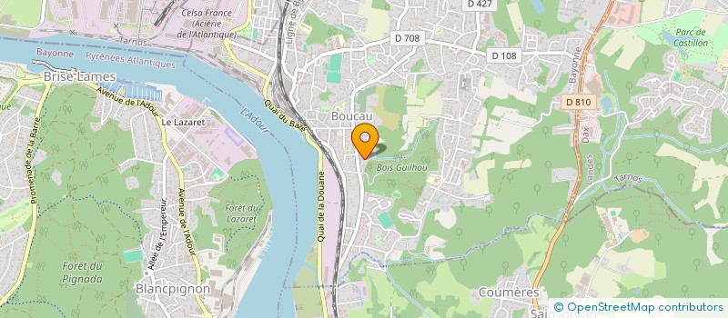 localisation de l'entreprise MADELEINE  BOUCAU