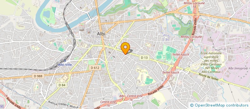 localisation de l'entreprise MADELEINE  ALBI