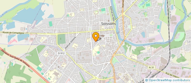 localisation de l'entreprise MADELEINE à SOISSONS
