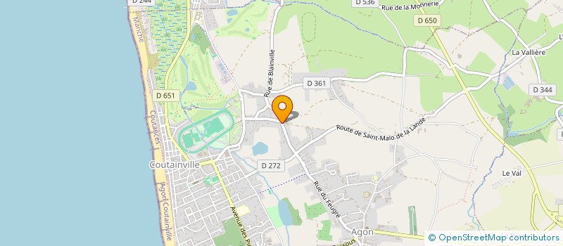 localisation de l'entreprise MADELEINE  AGON-COUTAINVILLE