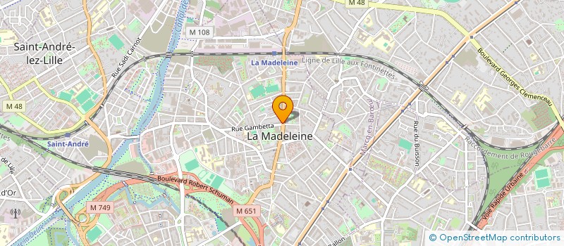localisation de l'entreprise MADELEINE à LA MADELEINE