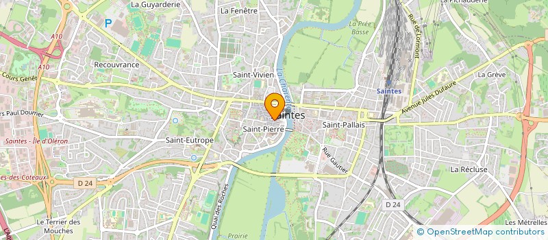 localisation de l'entreprise MADELEINE & BERGAMOTE  SAINTES