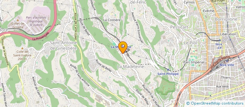 localisation de l'entreprise MADELEINE CENTRE KINESITHERAPIE ET PARAMEDICAL MAS  NICE