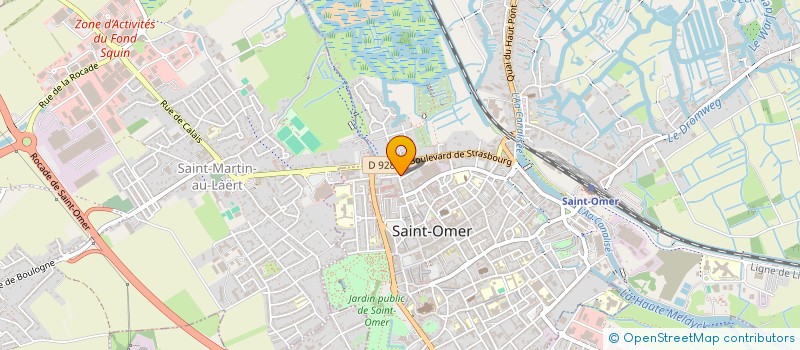 localisation de l'entreprise MADELEINE ET ALBERT  SAINT-OMER