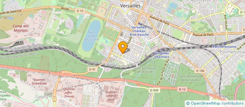 localisation de l'entreprise MADELEINE QUESTE à VERSAILLES