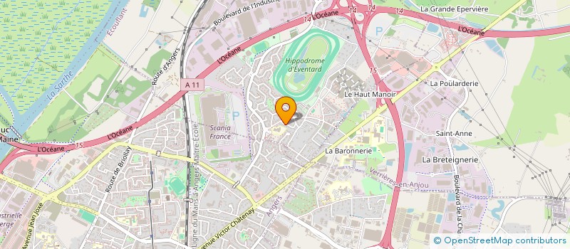 localisation de l'entreprise MADELEINE THEATRE  ECOUFLANT