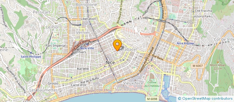 localisation de l'entreprise MADELLIA à NICE