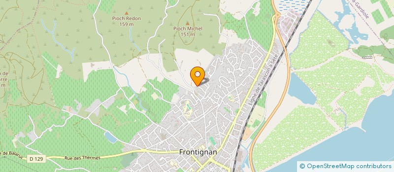 localisation de l'entreprise MADELRIEU ET CIE à FRONTIGNAN