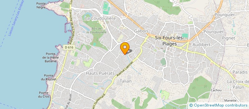 localisation de l'entreprise MADELUX à SIX-FOURS-LES-PLAGES